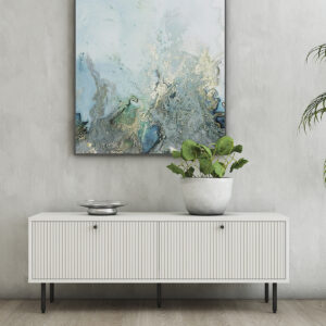 Mesa Para Tv modelo TENNESSEE – Acabado Blanco – Nook & Trove