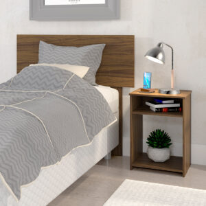 Cabecera Y Buro modelo NEW JERSEY – Acabado Café – Nook & Trove