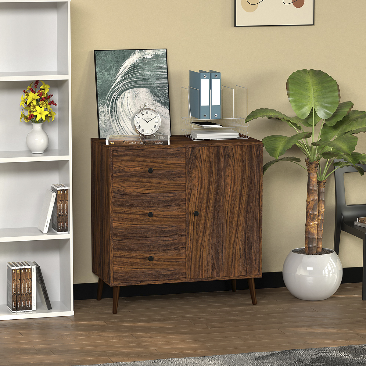 Buffet Sideboard Walnut Finish