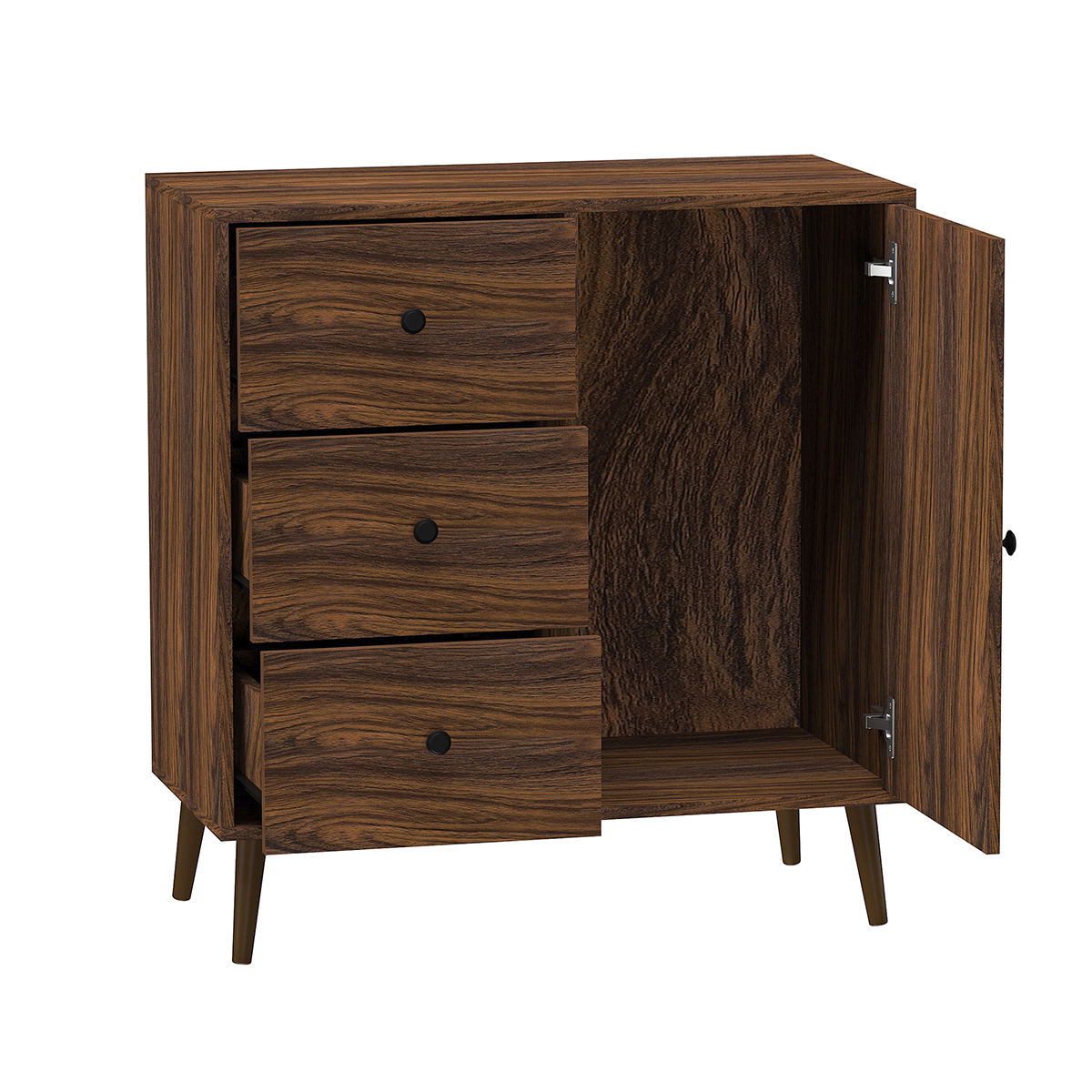 Buffet Sideboard Walnut Finish - Image 4