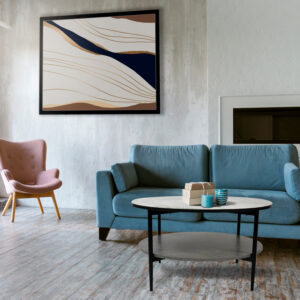 Mesa De Centro modelo ILLINOIS – Acabado Gray / Marble – Nook & Trove